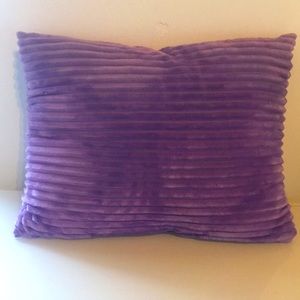 Extra Large Stunning Soft Ribbed Purple Pillow